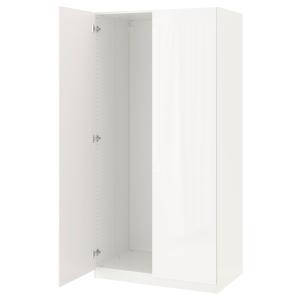 IKEA - Armario con 2 puertas blanco/Fardal alto brillo/blan…
