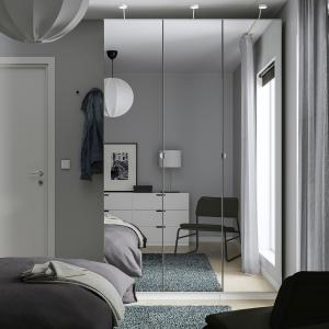 IKEA - VIKEDAL Armario blanco/espejo 150x60x236 cm