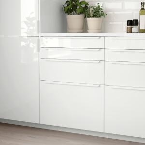 IKEA - Frente de cajón alto brillo blanco 60x10 cm