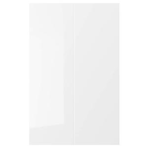 IKEA - Puerta armario bajo esquina, 2 uds alto brillo blanco