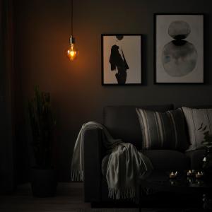 IKEA - MOLNART Lámpara techo   bombilla Niquelado Forma de…