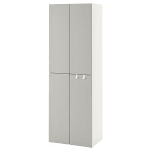 IKEA - PLATSA Armario Blanco gris/con 2 barras de armario