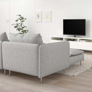 IKEA - Sofá de 2 plazas  chaiselongue/Tallmyra blanco/negro