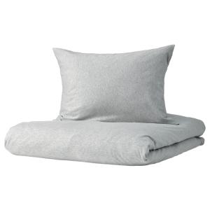 IKEA - Funda nórdica funda almohada gris claro/mezcla 150x2…