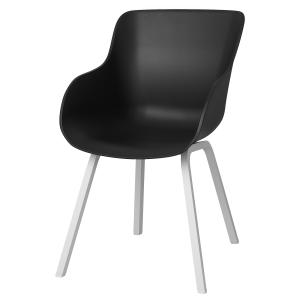 IKEA - Silla interior o exterior negro/aluminio blanco