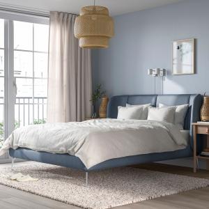 IKEA - Estructura cama tapizada Gunnared azul 160x200 cm