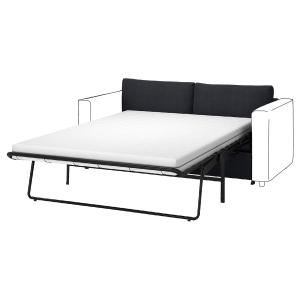 IKEA - 2 módulos sofá cama Saxemara negro-azul