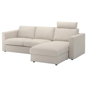 IKEA - Funda sofá 3 plazas chaiselongue con reposacabezas/G…