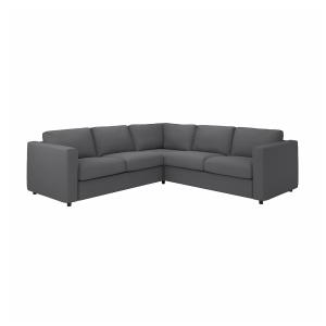 IKEA - Funda para sofá 4 plazas esquina Hallarp gris
