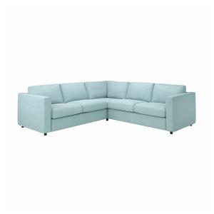 IKEA - Funda para sofá 4 plazas esquina Saxemara azul claro