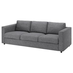 IKEA - Funda sofá cama 3 Lejde gris/negro