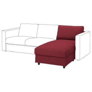 IKEA - Módulo de chaiselongue Lejde rojo/marrón