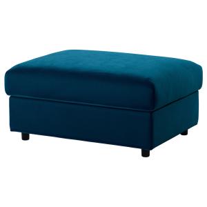 IKEA - Reposapiés con almacenaje Djuparp azul verdoso oscur…