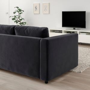 IKEA - Sofá de 3 plazas Djuparp gris oscuro