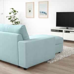 IKEA - Sofá cama 3 chaiselongue con reposabrazos anchos/Sax…