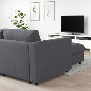 IKEA - Sofá cama esquina 5  chaiselongue Gunnared gris