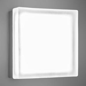Aplique LED cuadrado Briq 02 blanco universal