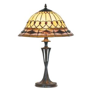 Lámpara de mesa Kassandra estilo Tiffany, 59 cm