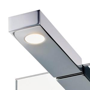 Lámpara de pared y espejo Flat 2 LED, cromo