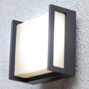 Aplique LED de exterior Qubo, 14cm x 14cm