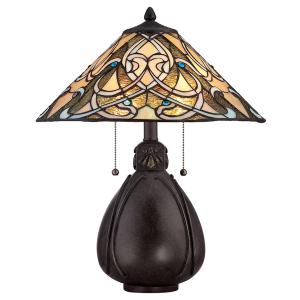 Lámpara de mesa India en diseño Tiffany