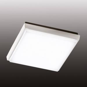 Plafón LED para exterior Desdy, 24x24 cm, blanco