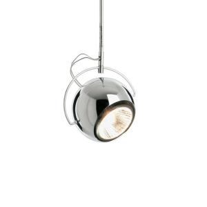 Fabbian Beluga Steel lámpara colgante cromo Ø 9 cm