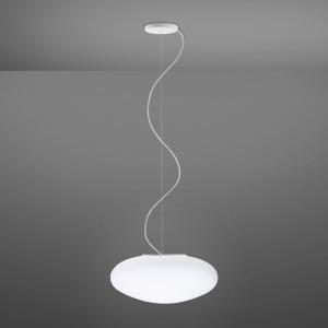 Fabbian Lumi White lámpara colgante vidrio Ø 42 cm