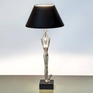 Lámpara de mesa de diseño Ballerino con figura