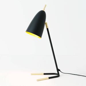 Lámpara de mesa Obelisco pantalla inclinable negro