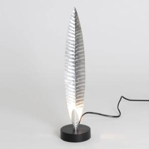 Lámpara de mesa Penna plateado altura 38 cm