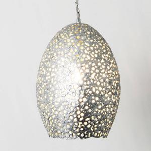 Lámpara colgante Cavalliere, plata, Ø 22 cm