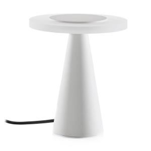 Helestra Bax lámpara de mesa, touchdimmer, blanco