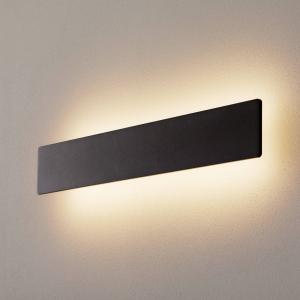Aplique LED Zig Zag negro, anchura 53 cm