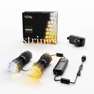 LED-cadena de luces Twinkly CCT 250 luces negro