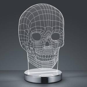 Color de luz conmutable, lámpara de mesa LED Skull