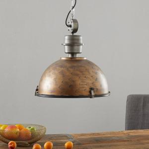 Lámpara colgante Bikkel cobre, estilo industrial
