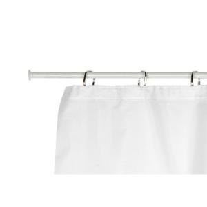 Barra cortina de baño recta blanco 120 cm