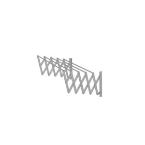 Tendedero barras extensible para pared de aluminio de 13x81…