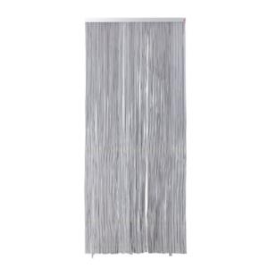 Cortina de puerta pvc cintas negro 90 x 210 cm