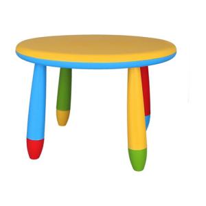 Mesa infantil round rectangular amarillo