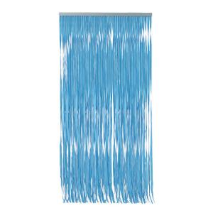 Cortina de puerta pvc cintas azul 120 x 210 cm