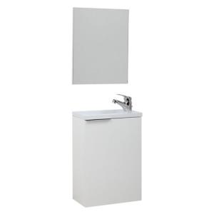 Mueble de baño con espejo compac blanco 40x22 cm