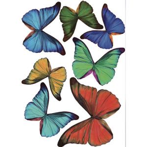 Stickers 7 mariposas colores