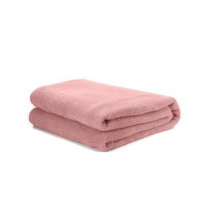 Manta lana rosa 100 % poliéster de 170x130 cm