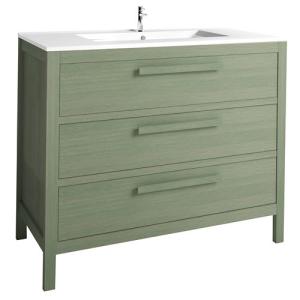 Mueble de baño amazonia verde 100 x 45 cm
