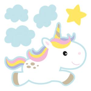 Sticker decorativo unicornio