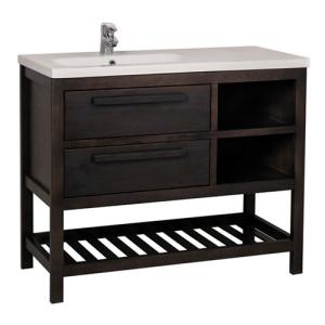 Mueble de baño amazonia gris oscuro 100 x 45 cm