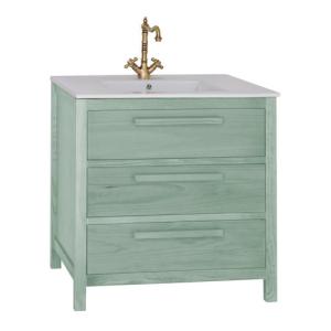 Mueble de baño amazonia verde 80 x 45 cm