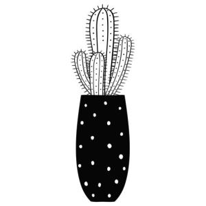 Sticker decorativo wa l cactus